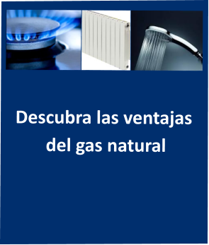 Descubra las ventajas  del gas natural