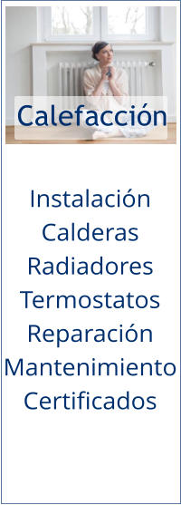 Calefacción Instalación Calderas Radiadores Termostatos Reparación Mantenimiento Certificados
